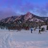 Hiking in the snow