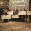 Lab Venture Challenge winners pose with prize checks