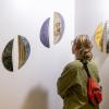 person viewing the Topophilia exhibit