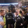 Travis Hunter smiles before a TV appearance at the end of the first home CU Buffaloes football game of the season on Aug. 29, 2024, against the North Dakota State University Bison. (Photo by Glenn J. Asakawa/University of Colorado)