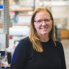 Kristi Anseth in the lab