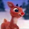 Rudolph the red-nosed reindeer from the classic film