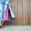 shopping bags.