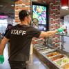 student employee working the C4C dining hall