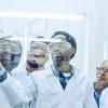 stock image of a group of Black scientists