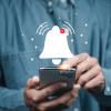 illustration of a mobile phone notification