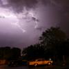 lightning in the sky