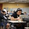 students on computers