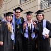 graduating Buffs at commencement ceremony