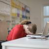 Head on computer.