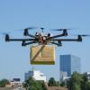drone carrying a package