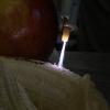 a next-generation Argon Beam Coagulator being used on a banana