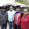 Student with family members at Native Graduation