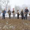 groundbreaking of the solar array on East Campus
