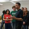Zack Weaver instructs students
