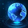 digital interconnected globe
