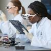 a female scientist in the lab