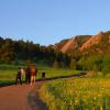 students at Chautauqua Park trail