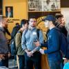 alumni and students at a Buffs Hire Buffs Career Services event