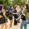 students and families at Fall Welcome