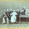 An 1878 photograph of Pope Leo XIII and members of his court