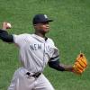 Domingo German pitching for the New York Yankees