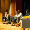 panelists on stage during the Student Success Conference