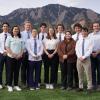 CU Hydropower Team in front of the Flatirons