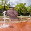 Sun dial on campus