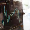 stock market prices on a computer screen.