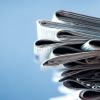 stack of newspapers