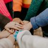 hands together in a circle