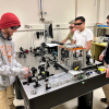 students working in a lab