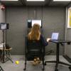 instructor recording content in the Video Creation Station