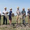 administrators breaking ground