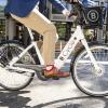 person riding a BCycle bike