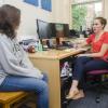 Student meeting with advisor