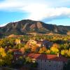 CU Boulder campus during fall
