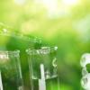 chemistry pipette with green background