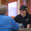 A student employee