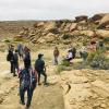 Students explore field sites