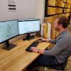 A person using Colorado GeoLibrary on a computer