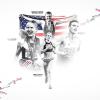 A collage showing 4 of CU Boulder's Olympians from the 2020 Summer Games