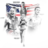 A collage of CU Boulder alumni competing in the Olympics