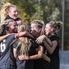 CU Buffs soccer team celebrates after victory