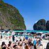 Phi Phi Island in Thailand packed with tourists