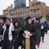 Graduates in seats on Folsom Field