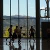 People playing basketball at the Recreation Center