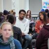 Students at a Diversity and Inclusion Summit session in 2017