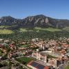 Aerial photo of CU Boulder campus